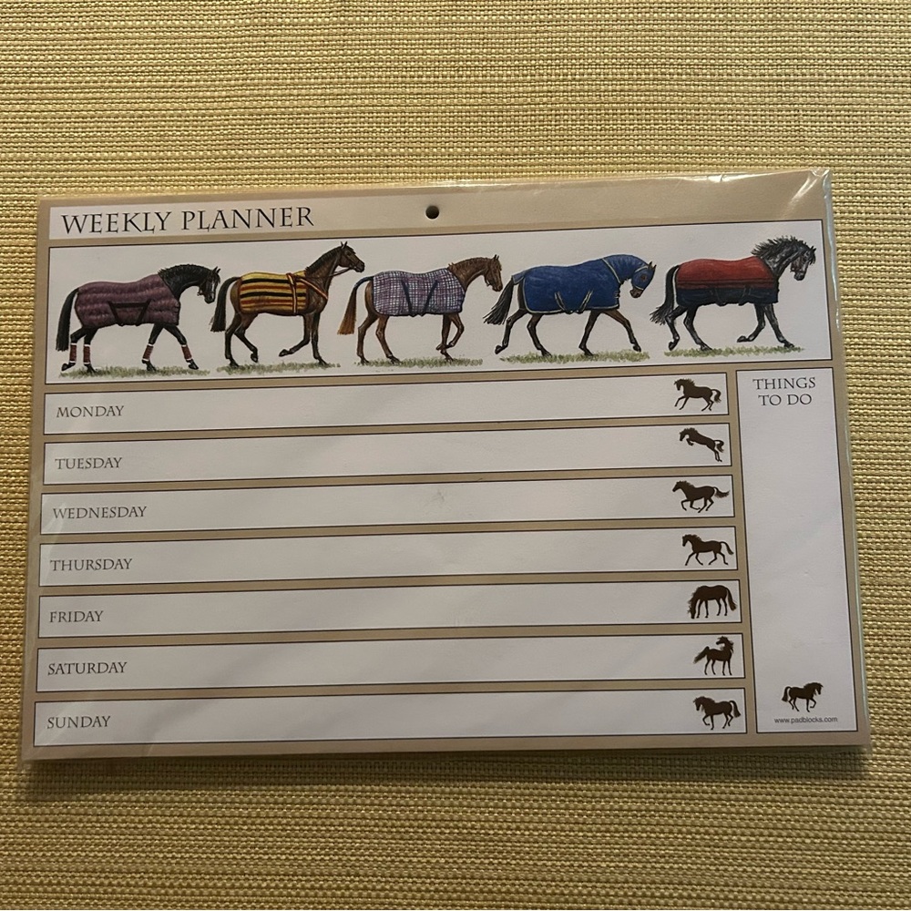 Equestrian Weekly Planner - Multicolor
